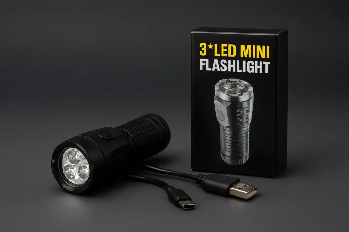 3d mini flash light