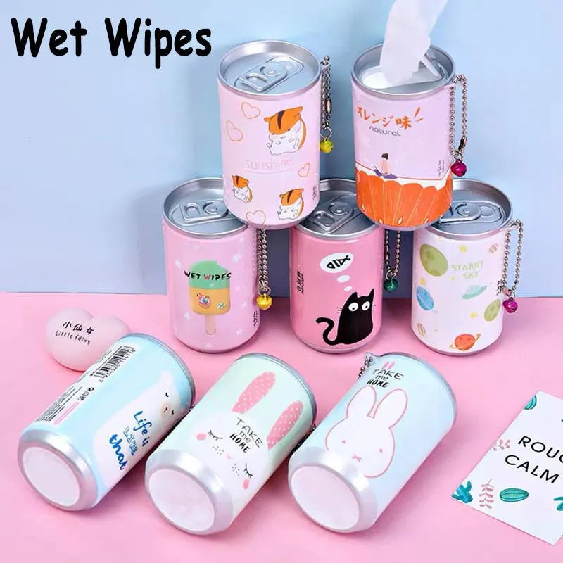 Mini Portable Wet Wipes Tissue Can
