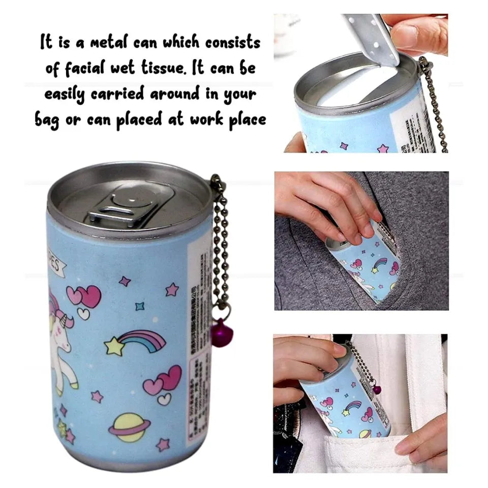 Mini Portable Wet Wipes Tissue Can