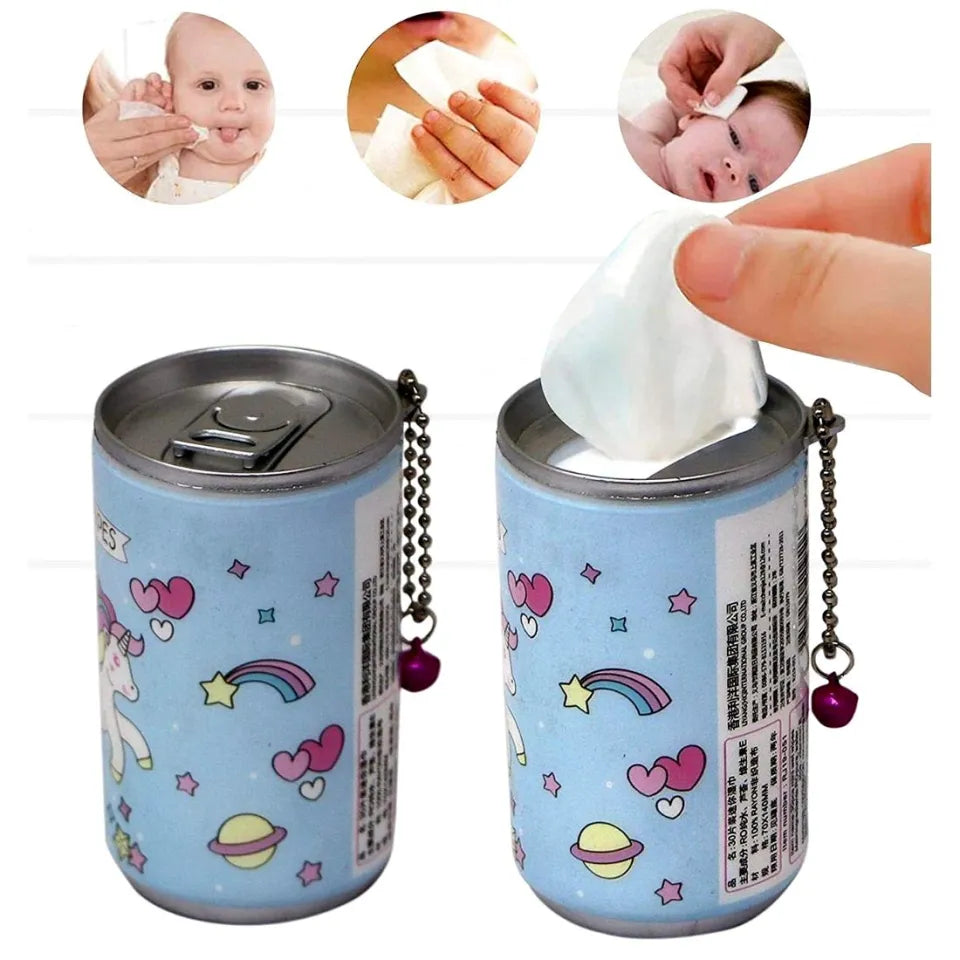 Mini Portable Wet Wipes Tissue Can